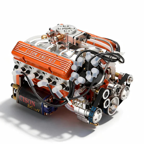 CISON V8 Engine Kit – Build Your Own Working Gas Engine Model